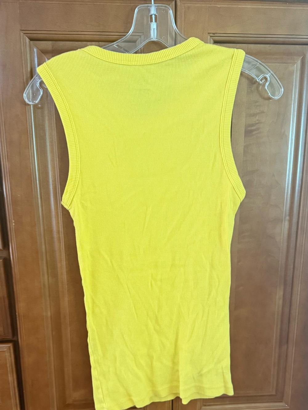 JOCKO Yellow Ribbed Tank Top Large - Picture 3 of 4